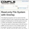 Read-only File System with Overlay